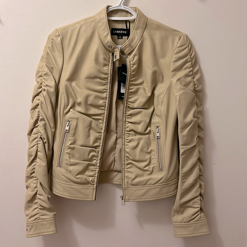 La marque XS leather coat